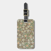 William Morris Clover Botanische Bloem Bagagelabel (Voorkant verticaal)