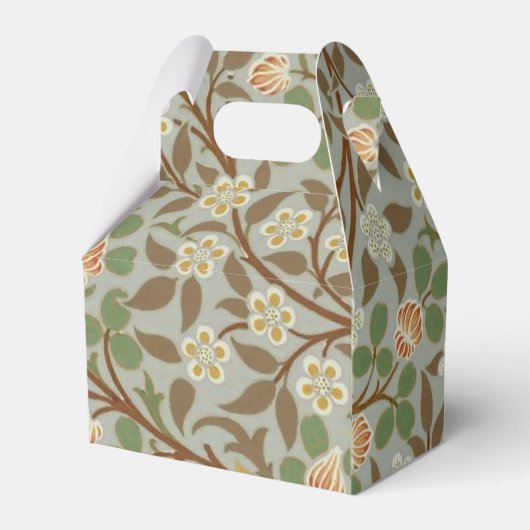 William Morris Clover Botanische Bloem Bedankdoosjes (Achterkant)