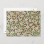 William Morris Clover Botanische Bloem Briefkaart (Voorkant / Achterkant)