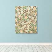 William Morris Clover Botanische Bloem Canvas Afdruk (Insitu (Houten vloer))