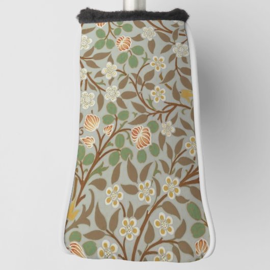 William Morris Clover Botanische Bloem Golfheadcover (Draai 90)