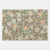 William Morris Clover Botanische Bloem Inpakpapier Vel (Voorkant)