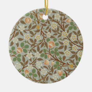 William Morris Clover Botanische Bloem Keramisch Ornament