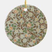 William Morris Clover Botanische Bloem Keramisch Ornament (Achterkant)
