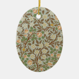 William Morris Clover Botanische Bloem Keramisch Ornament