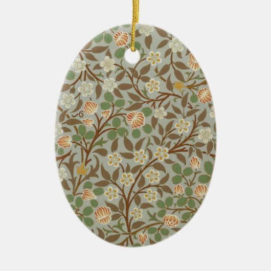 William Morris Clover Botanische Bloem Keramisch Ornament (Voorkant)