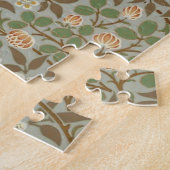 William Morris Clover Botanische Bloem Legpuzzel (Zijkant)