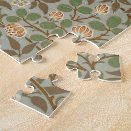 William Morris Clover Botanische Bloem Legpuzzel (Zijkant)