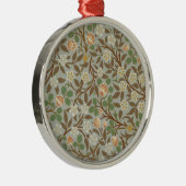William Morris Clover Botanische Bloem Metalen Ornament (Rechts)