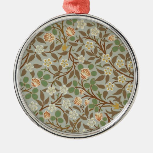 William Morris Clover Botanische Bloem Metalen Ornament (Voorkant)