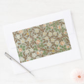 William Morris Clover Botanische Bloem Rechthoekige Sticker (Envelop)