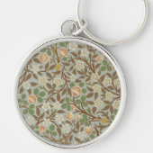 William Morris Clover Botanische Bloem Sleutelhanger (Voorkant)