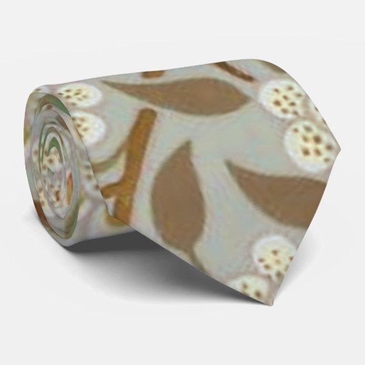 William Morris Clover Botanische Bloem Stropdas (Opgerold)