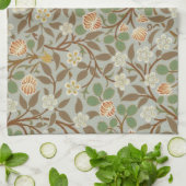 William Morris Clover Botanische Bloem Theedoek (Gevouwen)