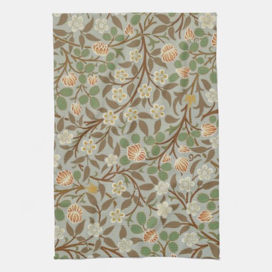 William Morris Clover Botanische Bloem Theedoek (Verticaal)