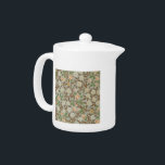 William Morris Clover Botanische Bloem Theepot<br><div class="desc">Antiek Clover William Morris Floral Wallpaper Design — Het Clover-patroon van de Britse textielontwerper uit de 19e eeuw William Morris shows van een prachtig patroon van witte en oranje klavers in een veld van groene en grijze bladeren. Het voortreffelijke bloempatroon werd ontworpen door de beroemde negentiende-eeuwse textiel- en behangselontwerper William...</div>