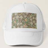 William Morris Clover Botanische Bloem Trucker Pet (Voorkant)