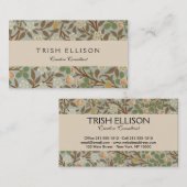 William Morris Clover Botanische Bloem Visitekaartje (Voorkant / Achterkant)