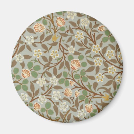 William Morris Clover Flower Art Pattern Magneet (Voorkant)