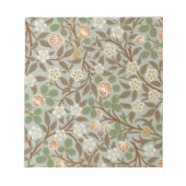 William Morris Clover Flower Art Pattern Notitieblok (Voorkant)