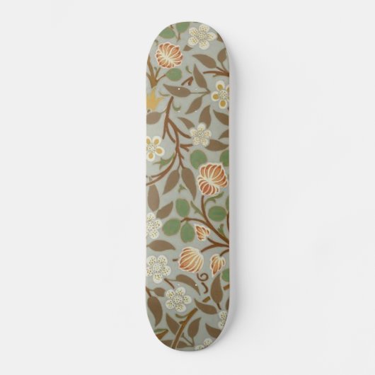 William Morris Clover Flower Art Pattern Persoonlijk Skateboard (Voorkant)