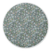  William Morris Clover Flowers Floral Keramische Knop (Voorkant)