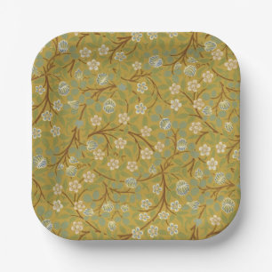 William Morris Clover Vintage Bloemschilderkunst Papieren Bordje