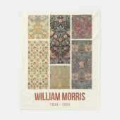 William Morris Collected Art Pattern Collage Fleece Deken (Voorkant)