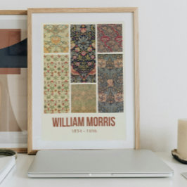 William Morris Collected Art Pattern Collage Poster