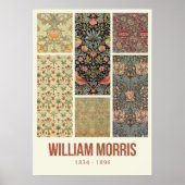 William Morris Collected Art Pattern Collage Poster (Voorkant)