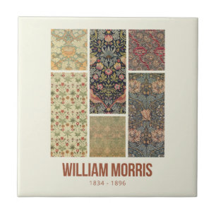 William Morris Collected Art Pattern Collage Tegeltje