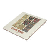 William Morris Collected Art Pattern Collage Tegeltje (Zijkant)