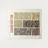 William Morris Collected Art Pattern Collage Wandkleed (Voorkant (horizontaal))