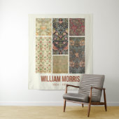 William Morris Collected Art Pattern Collage Wandkleed (In situ)
