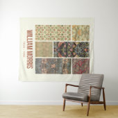 William Morris Collected Art Pattern Collage Wandkleed (In Situ (horizontaal))
