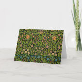 William Morris - Columbine, dark green, Case-Mate Bedankkaart (Voorkant)