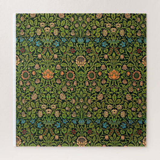 William Morris - Columbine, dark green, Case-Mate Legpuzzel (Verticaal)