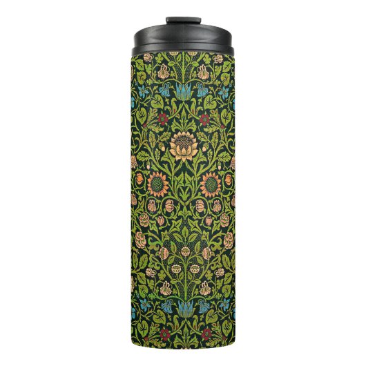 William Morris - Columbine, dark green, Thermosbeker (Voorkant)
