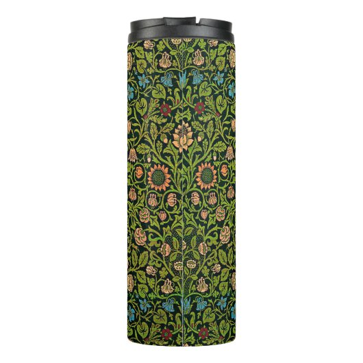 William Morris - Columbine, dark green, Thermosbeker (Achterkant)