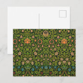 William Morris - Columbine, donkergroen, Case-Mate Briefkaart (Voorkant / Achterkant)