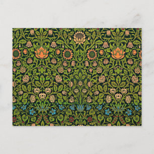 William Morris - Columbine, donkergroen, Case-Mate Briefkaart