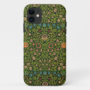 William Morris - Columbine, donkergroen, Case-Mate iPhone Case