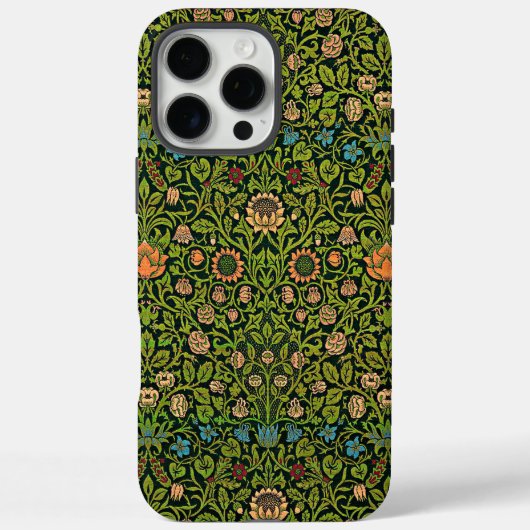 William Morris - Columbine, donkergroen, Case-Mate iPhone Case (Achterkant)