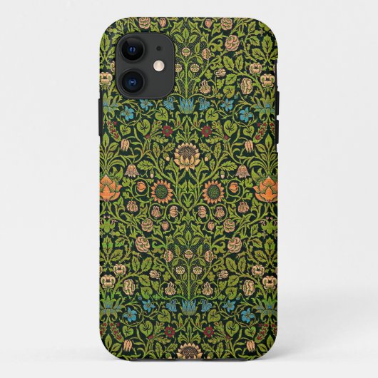 William Morris - Columbine, donkergroen, Case-Mate iPhone Case (Achterkant)