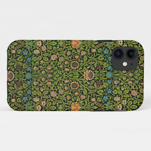 William Morris - Columbine, donkergroen, Case-Mate iPhone Case (Achterkant (horizontaal))