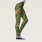 William Morris - Columbine, donkergroen, Case-Mate Leggings (Rechts)