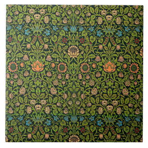 William Morris - Columbine, donkergroen, Case-Mate Tegeltje