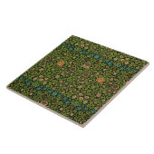 William Morris - Columbine, donkergroen, Case-Mate Tegeltje (Zijkant)