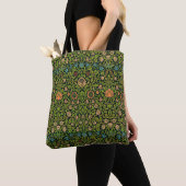 William Morris - Columbine, donkergroen, Case-Mate Tote Bag (Dichtbij)