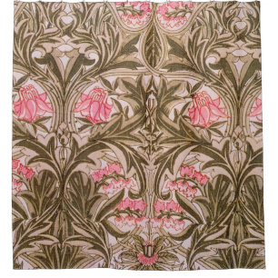 William Morris - Columbine Pattern 1876 Douchegordijn